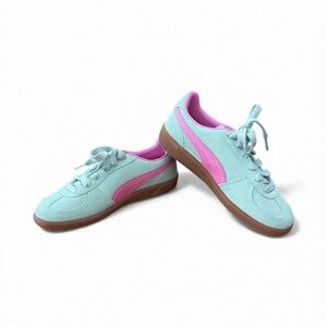 NWOT -  Puma Palermo Sneakers Shoes Mint Green Pink Women's 6.5